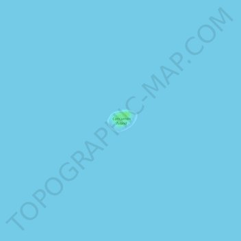 Topografische kaart Cancuman Island, hoogte, reliëf