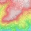 Topografische kaart Mitterstieler See - Lago di mezzo, hoogte, reliëf