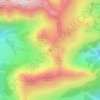Topografische kaart Schlüterhütte - Rifugio Genova, hoogte, reliëf