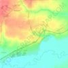 Topografische kaart Oeren, hoogte, reliëf