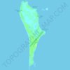 Topografische kaart Balesin Island, hoogte, reliëf