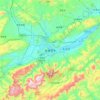 Topografische kaart 张家界市, hoogte, reliëf