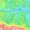 Topografische kaart Inguanzo, reliëfkaart, hoogtekaart