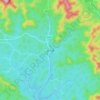 Topografische kaart 昆仑镇, reliëfkaart, hoogtekaart