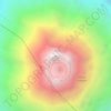 Topografische kaart Cotopaxi, reliëfkaart, hoogtekaart
