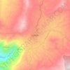 Topografische kaart Sonsón, hoogte, reliëf