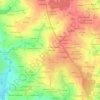Topografische kaart La Boussinais, reliëfkaart, hoogtekaart