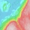 Topografische kaart Krokkleiva, hoogte, reliëf