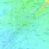 Topografische kaart Tangshan, reliëfkaart, hoogtekaart