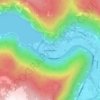 Topografische kaart Lærdalsøyri, reliëfkaart, hoogtekaart