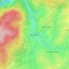 Topografische kaart Montenau, hoogte, reliëf
