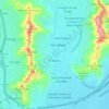 Topografische kaart San Diego, reliëfkaart, hoogtekaart