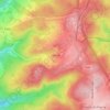 Topografische kaart Harre, hoogte, reliëf