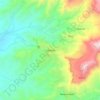 Topografische kaart Lalibela, hoogte, reliëf