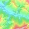 Topografische kaart Felechosa, hoogte, reliëf