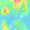 Topografische kaart Frontin Bas, hoogte, reliëf