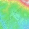 Topografische kaart Breginj, hoogte, reliëf
