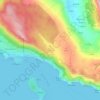 Topografische kaart Bosanka, reliëfkaart, hoogtekaart