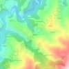 Topografische kaart Sarceda, reliëfkaart, hoogtekaart