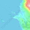 Topografische kaart Cavtat, reliëfkaart, hoogtekaart