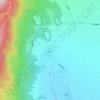 Topografische kaart 玉龙, reliëfkaart, hoogtekaart