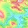 Topografische kaart Cazo, reliëfkaart, hoogtekaart