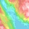 Topografische kaart Moi, hoogte, reliëf