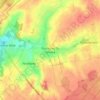 Topografische kaart Deurne, hoogte, reliëf