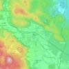 Topografische kaart Ogulin, reliëfkaart, hoogtekaart