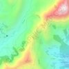 Topografische kaart Parque Metropolitano Chilibulo Huayrapungo, reliëfkaart, hoogtekaart