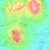 Topografische kaart Batu, hoogte, reliëf