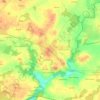 Topografische kaart Mériadec, reliëfkaart, hoogtekaart