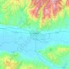 Topografische kaart Aydın, hoogte, reliëf