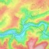 Topografische kaart Trooz, hoogte, reliëf