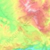 Topografische kaart Muğla, hoogte, reliëf