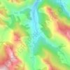 Topografische kaart Pola de Somiedo / La Pola, hoogte, reliëf