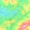 Topografische kaart Ankara, hoogte, reliëf