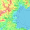 Topografische kaart Paignton, hoogte, reliëf