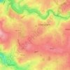 Topografische kaart Gueuzaine, hoogte, reliëf
