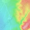 Topografische kaart Le Bois, hoogte, reliëf