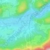 Topografische kaart Bohinjska Bistrica, hoogte, reliëf