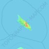 Topografische kaart Aruba, hoogte, reliëf