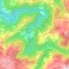 Topografische kaart A Mera, reliëfkaart, hoogtekaart