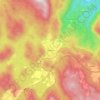 Topografische kaart Delnice, hoogte, reliëf