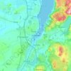 Topografische kaart Sandnes, reliëfkaart, hoogtekaart