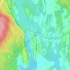 Topografische kaart Ørje, reliëfkaart, hoogtekaart