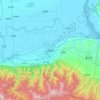 Topografische kaart Huayin, reliëfkaart, hoogtekaart