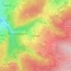 Topografische kaart Odeigne, hoogte, reliëf