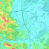 Topografische kaart Karlovac, reliëfkaart, hoogtekaart