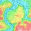 Topografische kaart Embourg, hoogte, reliëf